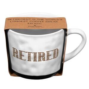 Nice Large 15oz Handmade style Coffee Gift Mug for Happy Retired Person